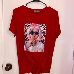 Shirt , red , new